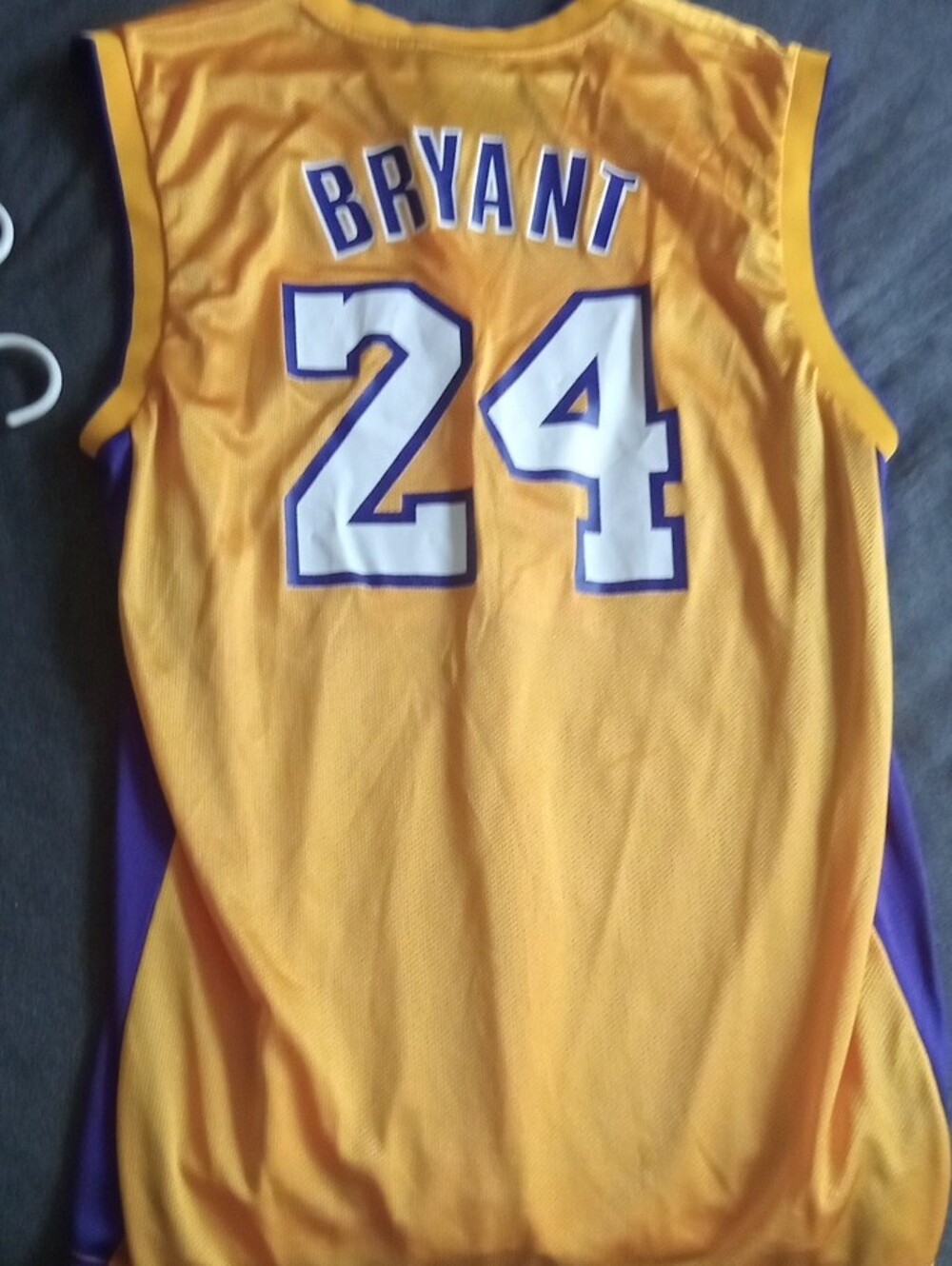 adidas Lakers Gold and Purple #24 Basketball Jersey - Picture 4 of 4